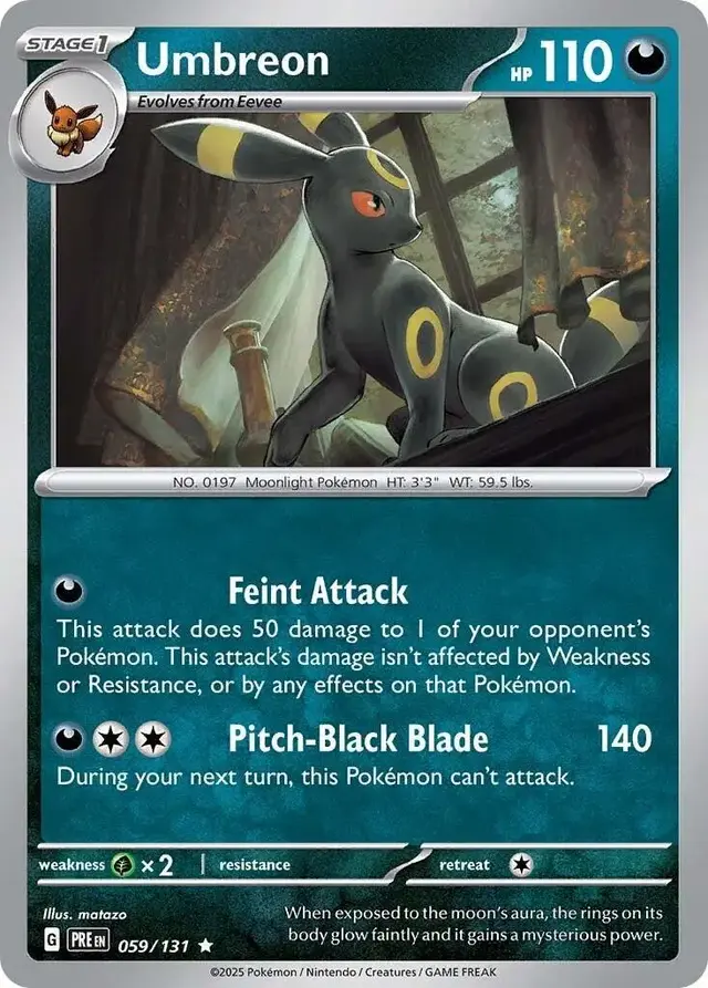 Umbreon - Pokemon Prismatic Evolutions #59