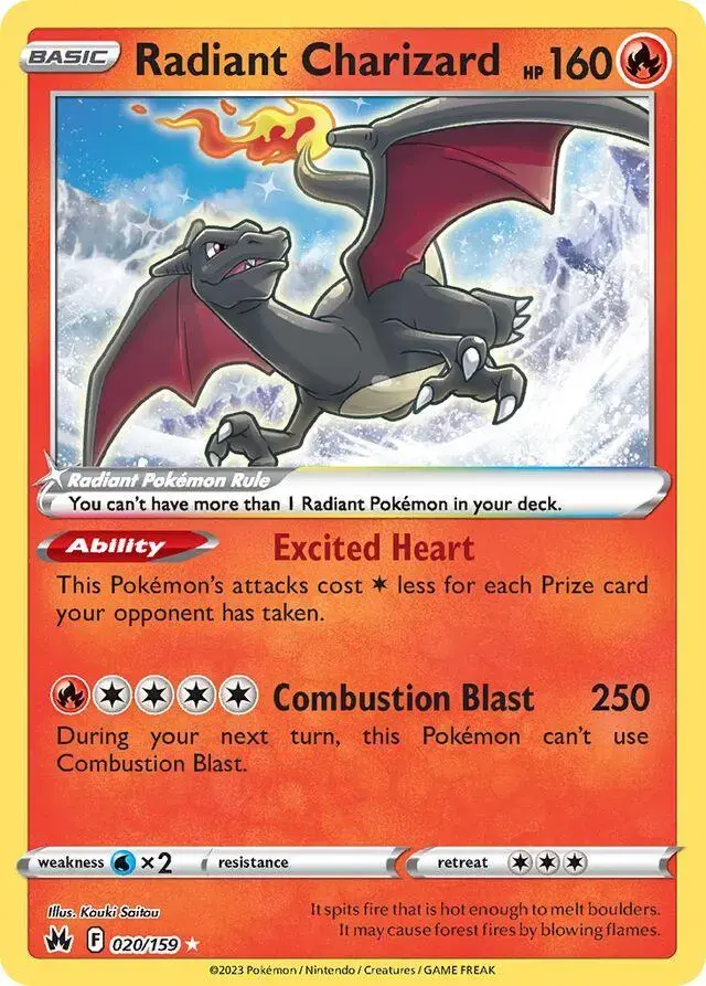 Radiant Charizard - Pokemon Crown Zenith #20