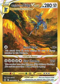 Origin Forme Dialga VSTAR #GG68 - Pokemon Crown Zenith