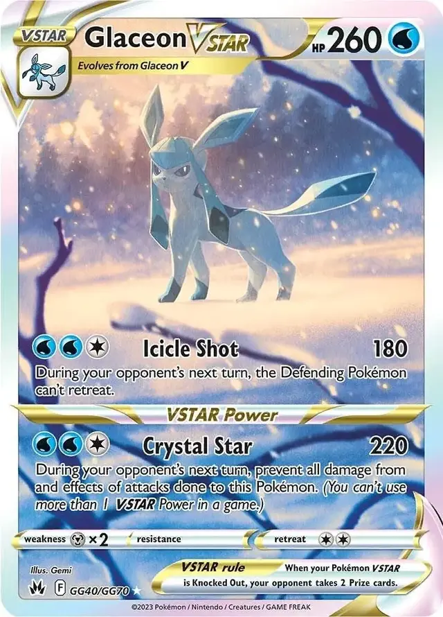Glaceon VSTAR - Pokemon Crown Zenith #GG40