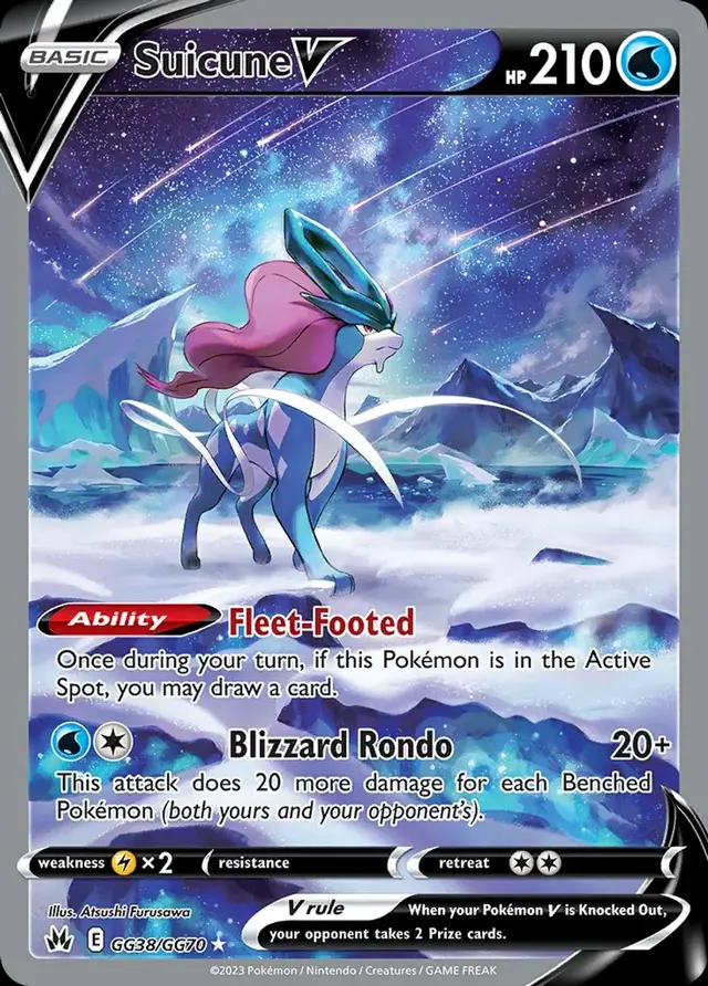 Suicune V - Pokemon Crown Zenith #GG38