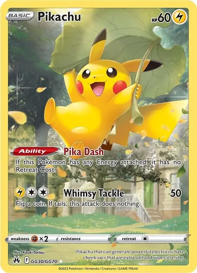 Pikachu - Pokemon Crown Zenith #GG30