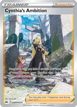 Cynthia's Ambition GG60 - Pokemon Crown Zenith