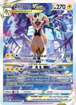 Zeraora VSTAR GG43 - Pokemon Crown Zenith