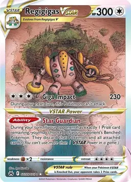 Regigigas VSTAR GG55 - Pokemon Crown Zenith