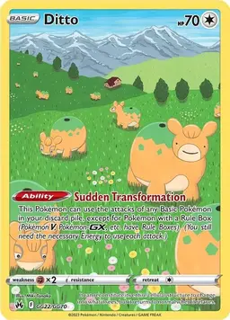 Ditto GG22 - Pokemon Crown Zenith