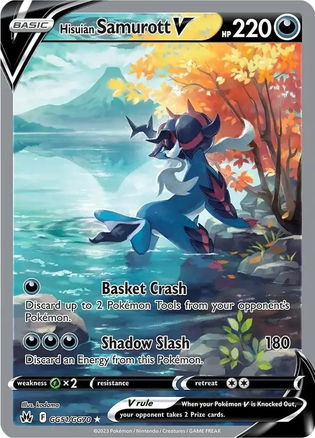 Hisuian Samurott V - Pokemon Crown Zenith #GG51