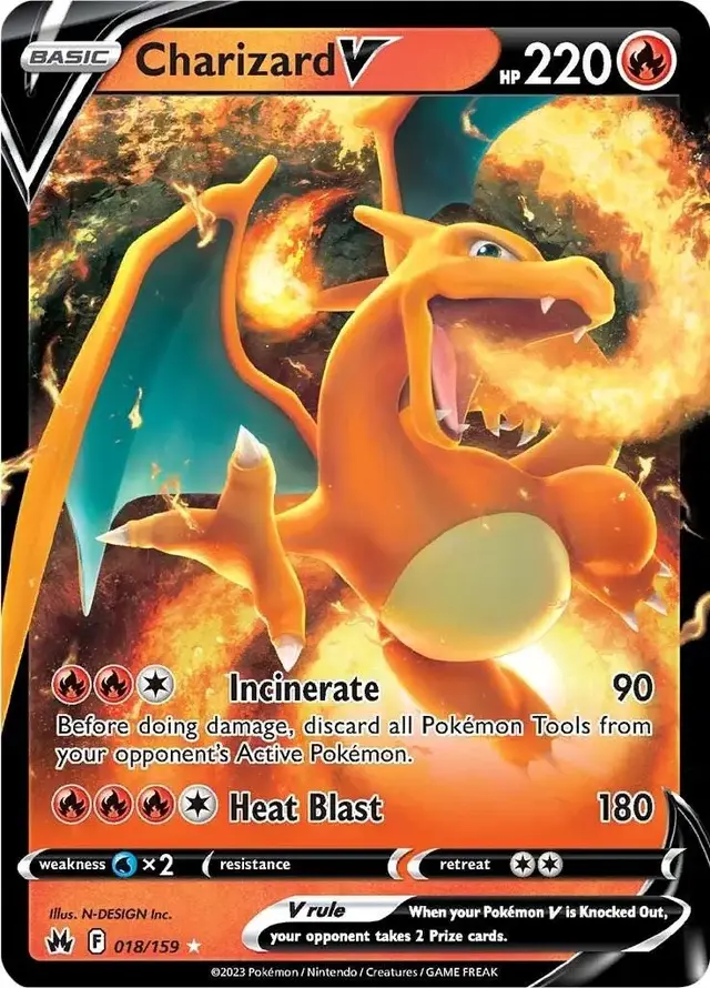 Charizard V - Pokemon Crown Zenith #18