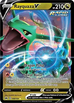 Rayquaza V 100 - Pokemon Crown Zenith