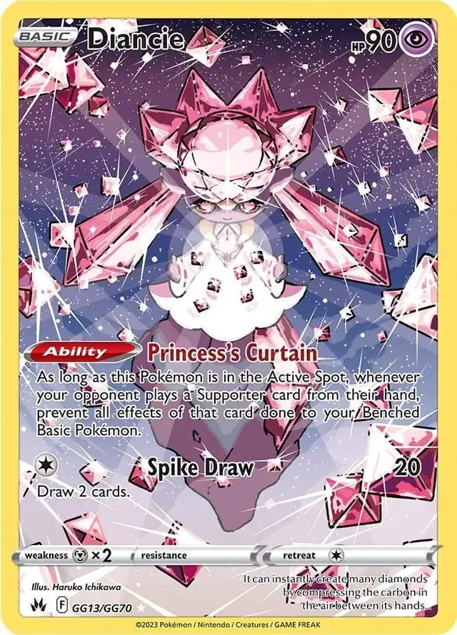 Diancie - Pokemon Crown Zenith #GG13