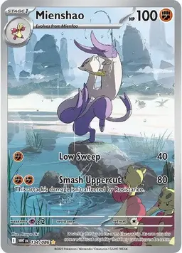 Mienshao 134 - Pokemon White Flare