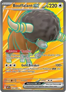 Bouffalant ex 162 - Pokemon White Flare