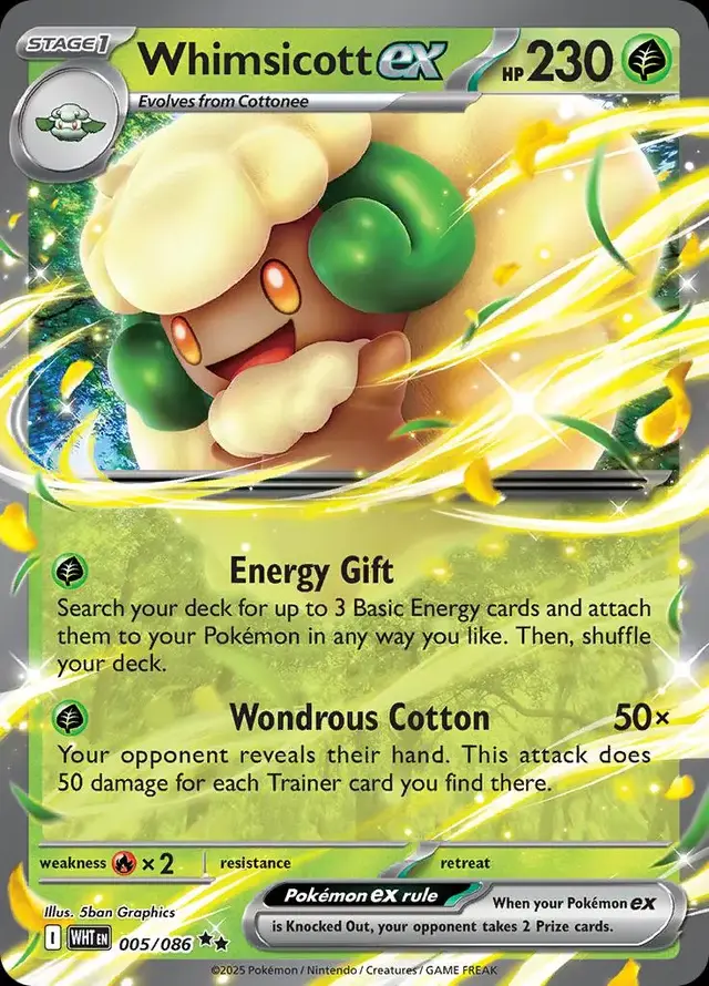 Whimsicott ex - Pokemon White Flare #5