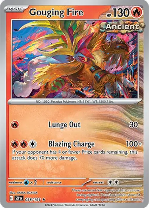 Gouging Fire [Holo] - Pokemon Surging Sparks #38