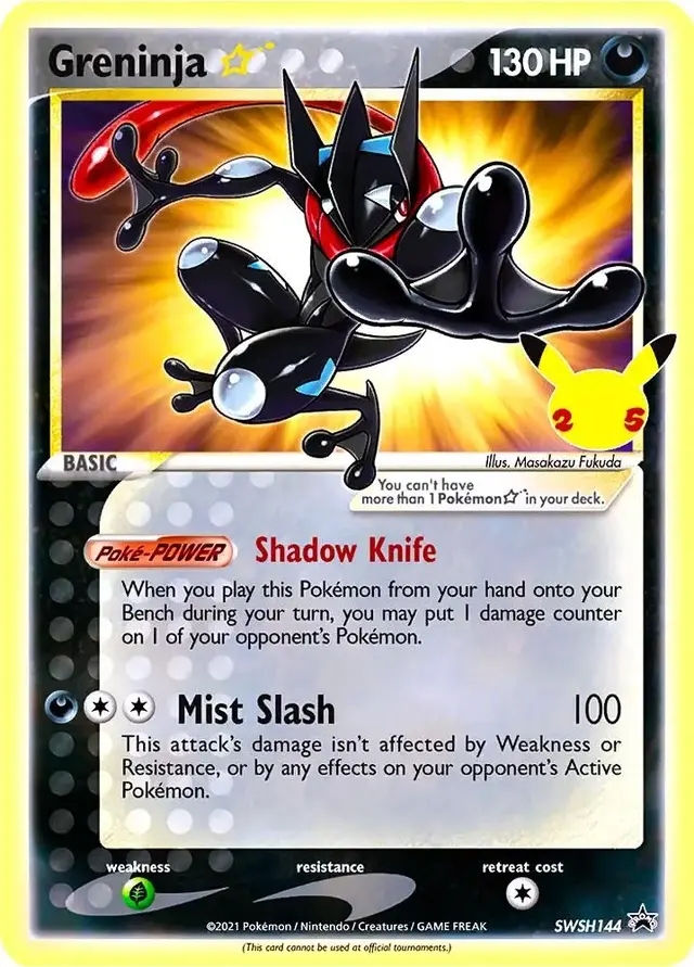 Greninja [Gold Star] - Pokemon Celebrations #SWSH144