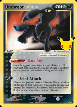 Umbreon [Gold Star] #17 - Pokemon Celebrations