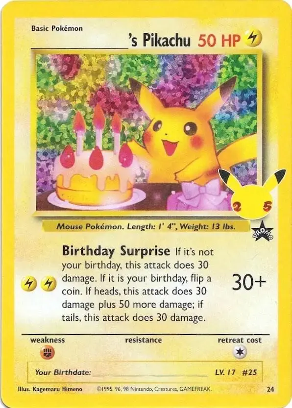 Pikachu Birthday - Pokemon Celebrations #24
