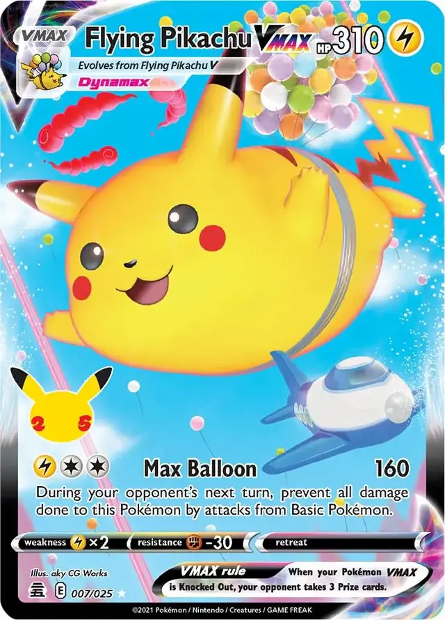 Flying Pikachu VMAX - Pokemon Celebrations #7
