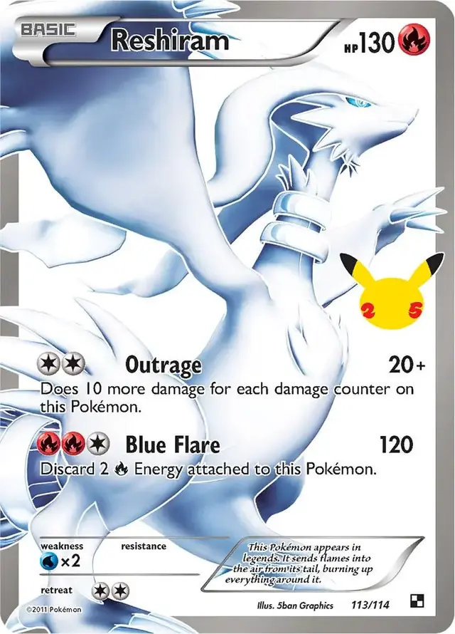 Reshiram - Pokemon Celebrations #113