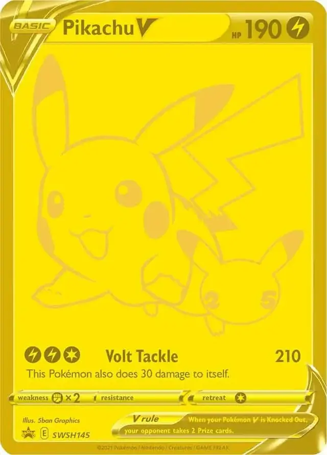 Pikachu V - Pokemon Celebrations #SWSH145