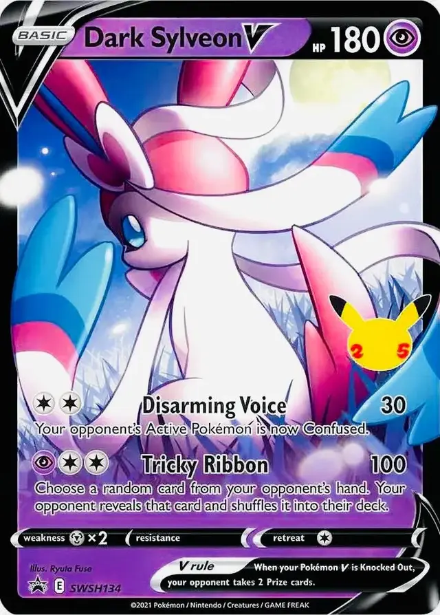 Dark Sylveon V - Pokemon Celebrations #SWSH134