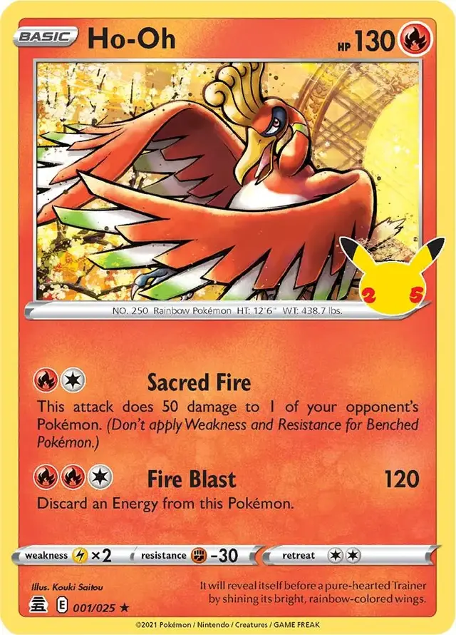 Ho-oh - Pokemon Celebrations #1