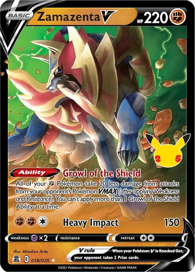 Zamazenta V - Pokemon Celebrations #18