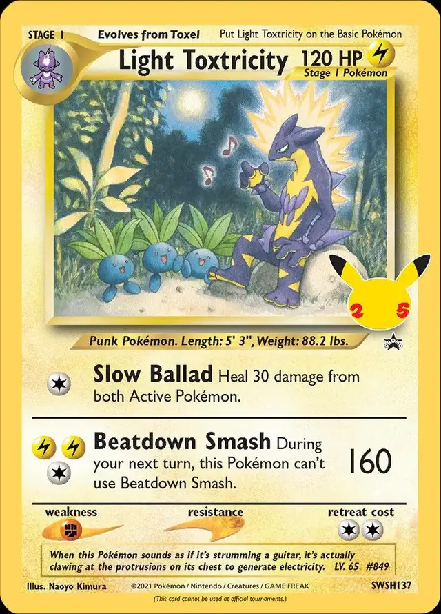 Light Toxtricity - Pokemon Celebrations #SWSH137