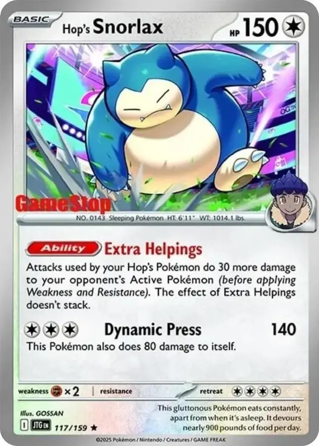 Hop's Snorlax [Gamestop]