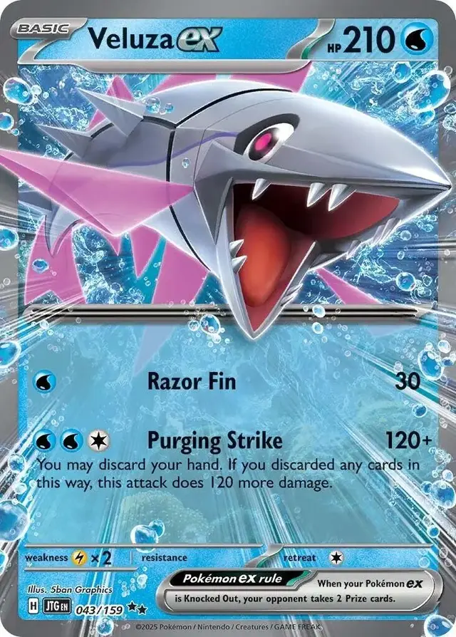 Veluza ex - Pokemon Journey Together #43