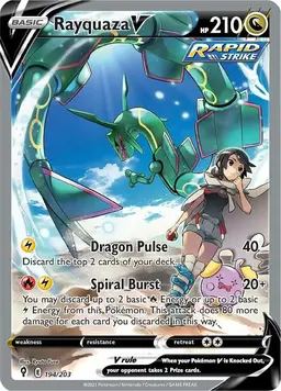 Rayquaza V #194 - Pokemon Evolving Skies