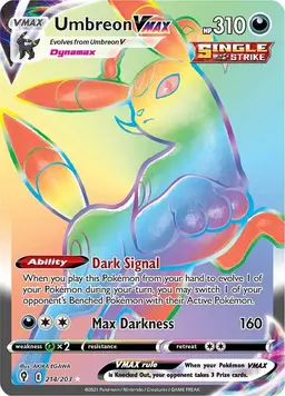 Umbreon VMAX 214 - Pokemon Evolving Skies