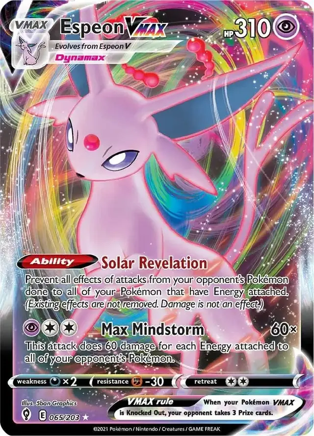 Espeon VMAX - Pokemon Evolving Skies #65