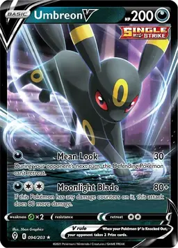 Umbreon V 94 - Pokemon Evolving Skies