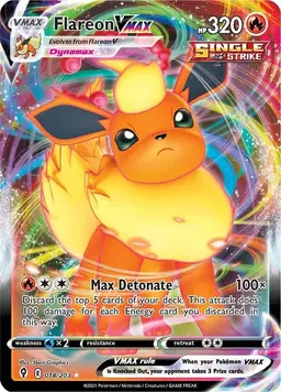 Flareon VMAX 18 - Pokemon Evolving Skies