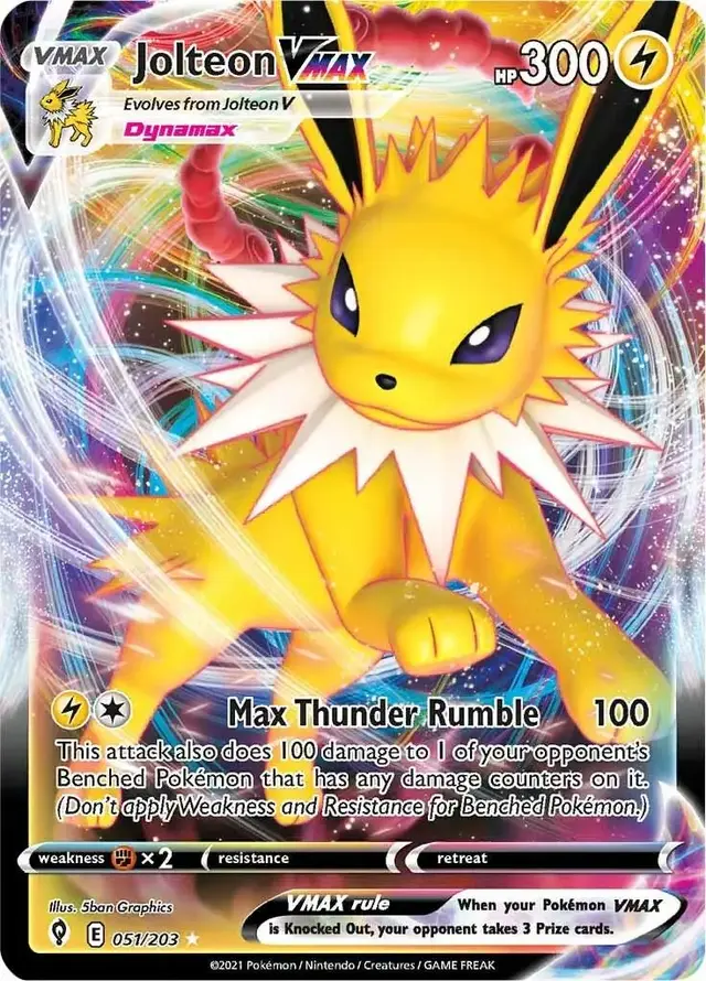 Jolteon VMAX - Pokemon Evolving Skies #51
