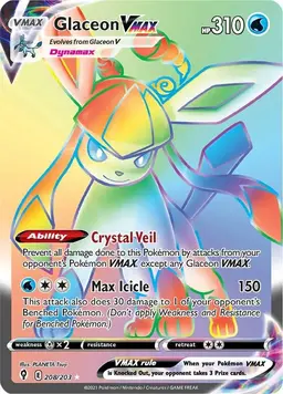 Glaceon VMAX 208 - Pokemon Evolving Skies
