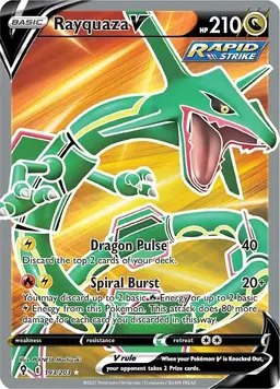 Rayquaza V 193 - Pokemon Evolving Skies