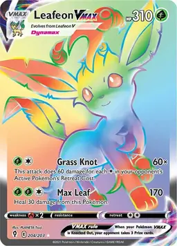 Leafeon VMAX 204 - Pokemon Evolving Skies
