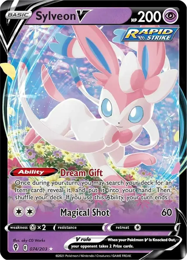 Sylveon V - Pokemon Evolving Skies #74