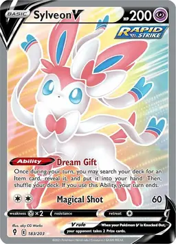 Sylveon V 183 - Pokemon Evolving Skies