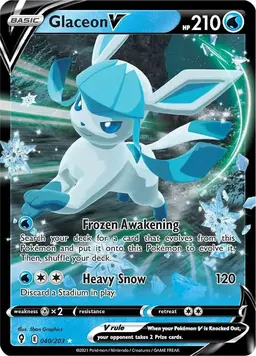Glaceon V 40 - Pokemon Evolving Skies