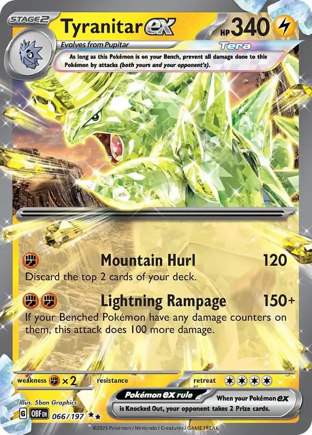 Tyranitar ex - Pokemon Obsidian Flames #66