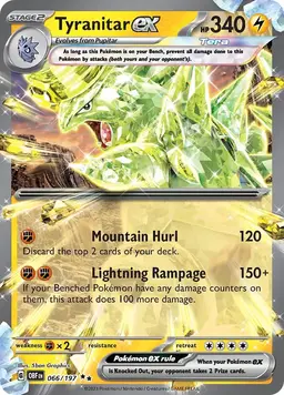 Tyranitar ex 66 - Pokemon Obsidian Flames