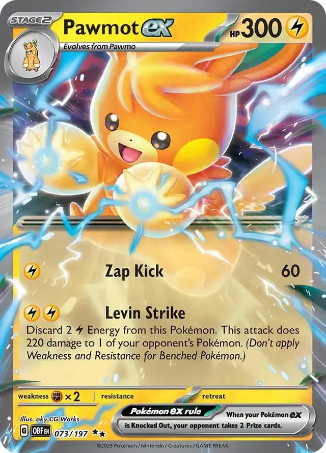 Pawmot ex - Pokemon Obsidian Flames #73