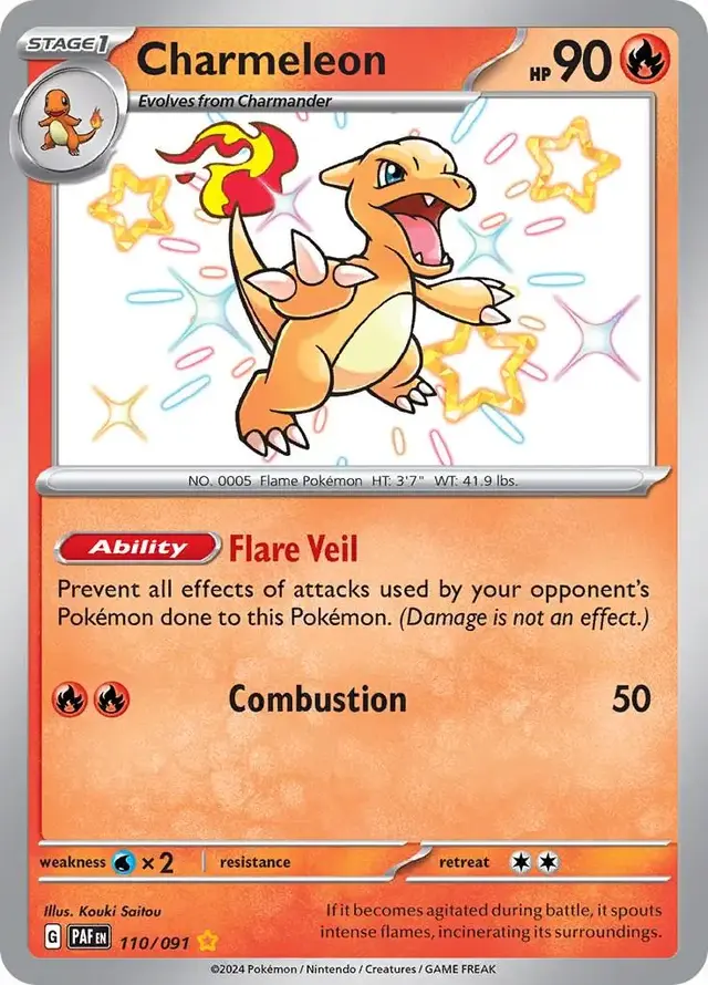 Charmeleon - Pokemon Paldean Fates #110