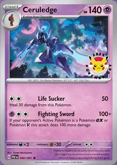 Ceruledge [Pokemon Day] - Pokemon Paldean Fates #40