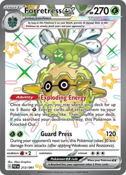 Forretress ex 212 - Pokemon Paldean Fates