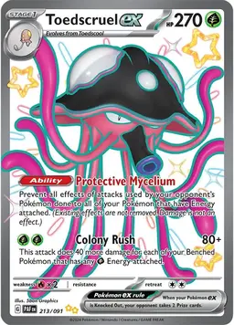 Toedscruel ex 213 - Pokemon Paldean Fates