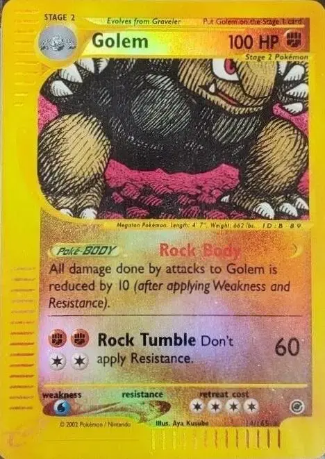 Golem [Reverse Holo] - Pokemon Expedition #14